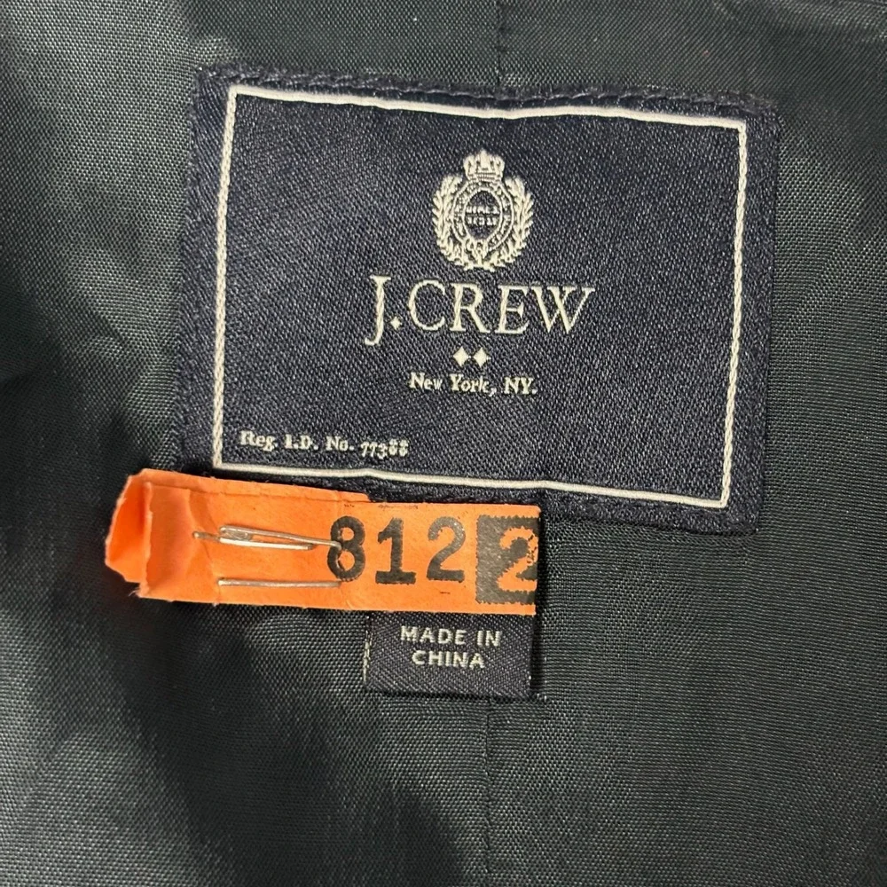 J.Crew Mens Black 100% Cotton Formal Suit Vest Waistcoat Cinch Back 7145